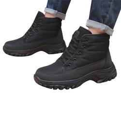 LinRim Herren 50 warme Baumwollschuhe, rutschfeste Schneestiefel, Fünf-Finger-Baumwollschuhe, Outdoor-Sportschuhe, Wanderschuhe für Herren und Damen Fußball Schuhe Hallen Herren (Black, 44) von LinRim