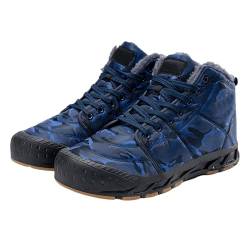 LinRim Herren Klassisch und Schneestiefel Mode in der Kälte Herren Schuhe Mokassins 44 (Blue, 40) von LinRim