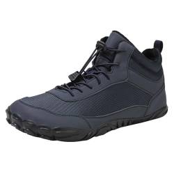 LinRim Schuhe Herren 46 Hoch rutschfeste Schneestiefel, Fünf-Finger-Baumwollschuhe, Outdoor-Sportschuhe, Wanderschuhe für Herren und Damen Luxus Herren Schuhe (Blue, 43) von LinRim