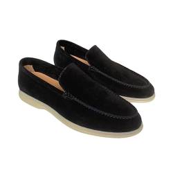 Loafer Herren Wildleder Penny Loafers GemüTlich Fahrende Schuhe Mokassin Slippers Herrenschuhe Slipper Modische Herrenschuhe Mit Einem Fuß Und SteigbüGel Einfarbig Sneaker von LinRim