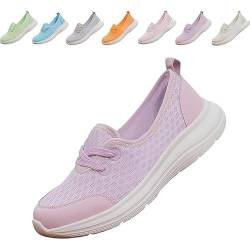 Orthopedic Shoes for Women Slip on Sneakers Shoes- Women's Woven Orthopedic Breathable Soft Sole Shoes (Purple,39) von LinZong