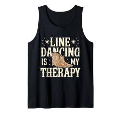 Line Dancing Line Dancing ist meine Therapie Tank Top von Line Dance Country Dancing Dancer