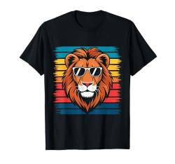 Löwe Retro Löwen Zoo Tier T-Shirt von Lion Lions Funny Lion Lover