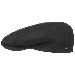 Lipodo Sport Flatcap - Schiebermütze Damen Herren - Flache Mütze mit Schirm - sportliche Schirmmütze Übergangszeit und Winter schwarz 57 cm von Lipodo