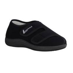 LIROMED Herren Hausschuhe 476-20Z1 Schwarz - geschlossener Hausschuh - VERBANDSCHUHE, Schwarz schwarz 227756 von Liromed