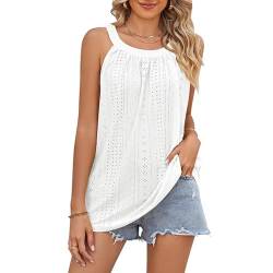 Lishang Neckholder Tops Damen Sommer Ärmellose Tshirt Sexy Blusentop Elegant Basic Tank Tops Racerback Oberteile von Lishang