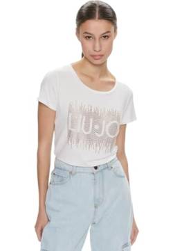 Liu Jo Jeans Liu Jo T-Shirt Kurzarm mit Strass VA4154JS360 Weiß, Weiß, X-Small von Liu Jo