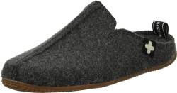 Living Kitzbühel Unisex Filzpantoffel Schweizer Kreuz Hausschuh, Anthra, 45 EU von Living Kitzbühel