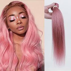 Human Hair Bundles Menschliches Haar Bundles Rosa Brasilianische Haarwebart Bundles Seidige Gerade Haar Bundles 1 Bundles Haar Haarteil Extensions(10 10 10) von Lizhuzhuzs28