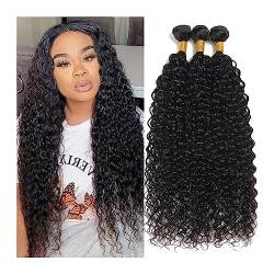 Human Hair Bundles Wasserwelle Menschliches Haar Bundles 12A Brasilianische Menschenhaarwebart 1/3/4PC Natürliches Schwarzes Lockiges Haar 100g/teil Reine Haarverlängerungen Natürliche Haarteil Extens von Lizhuzhuzs28