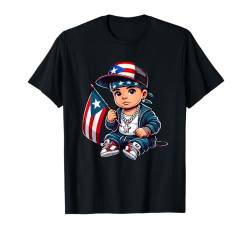 Halstuch mit Boricua-Flagge für Kinder, Motiv: Puerto Rican Prince Kid, Baby T-Shirt von Llego El Boricua