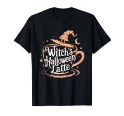 Halloween Party Hexe Kaffee Latte Party Design T-Shirt von Lobro Design