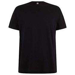 Logostar Basic Bigsize T-Shirt | Übergrösse Shirt 3XL - 15XL | Herren T Shirt in Übergröße aus Baumwolle mit V-Ausschnitt | Black, 6XL von Logostar