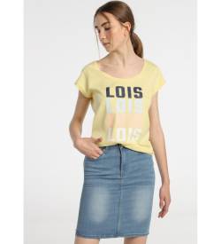 Lois Jeans für Damen. 410242643 Rock mit hoher Taille aus Denim - High White (28), Blau, Lässig, Baumwolle von Lois Jeans