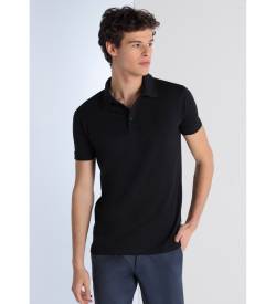 Lois Jeans für Herren. 130633060 Poloshirt 133448 schwarz (S), Lässig, Baumwolle, Kurzarm von Lois Jeans