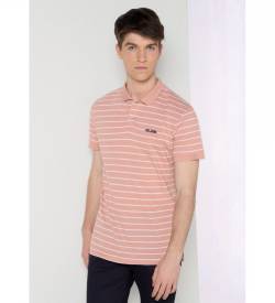 Lois Jeans für Herren. 132193334 Kurzarm-Poloshirt (L), Lässig, Rosa, Baumwolle von Lois Jeans