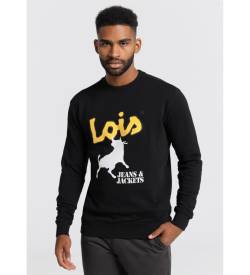 Lois Jeans für Herren. 165452225 Sweatshirt 131853 Schwarz (M), Lässig, Baumwolle, Langarm von Lois Jeans