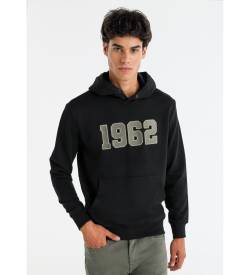 Lois Jeans für Herren. 165973974 Kanguro Sweatshirt 1962 schwarz (XL), Lässig, Baumwolle, Langarm von Lois Jeans