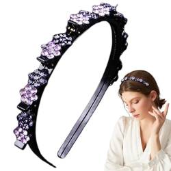 Blumen-Haarbänder mit Clips, modische Haarspangen für Frauen, ergonomische Haarnadel-Stirnbänder, Haarbänder mit Blumenclips, dekorative Stirnband-Clips, Stirnband-Haarspangen mit Blumen von Lokaquk