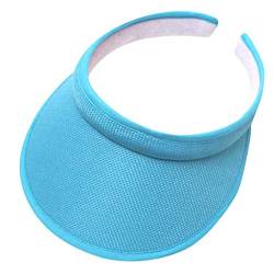 Leicht Cappy Damen Sommer - Sonnenvisier Golf Head Mütze Atmungsaktiv Sonnencap Sonne Sonnen Visoren Schirmmützen Sport Tennis 80Er Sonnenschild Visor Cap Sun Visor Sonnenhut von Lomelomme