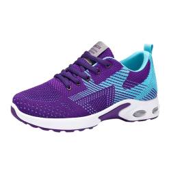 Lomelomme Damen Cloudwalk Pro - Laufschuhe Mesh Orthopädisch Laufschuh Fitnessstudio Ergonomische Freizeitschuhe 2024new Indoor Orthopädische Joggingschuhe Damenschuhe Tanzsneaker Damen Lila 40 von Lomelomme