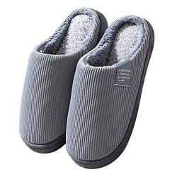 Lomelomme Hausschuhe Damen Hausschuhe Damen Plüsch Hausschuhe Damen Schlappen Hausschuhe Gäste Herren Hausschuhe 45 Überziehschuhe Hausschuhe Herren Geschlossen Herren Pantoffeln Men's Slippers von Lomelomme