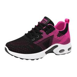 Lomelomme Orthoback Schuhe Damen, Sneakers Mesh Fitness Joggingschuhe Running Orthopädie Freizeitschuhe Frühlingsschuhe Work Elegant Laufschuhe Sommerschuhe Hallensportschuhe Damen Heißes Rosa 38 von Lomelomme