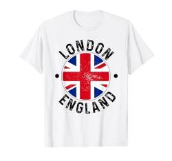 London-Flagge, Souvenir, England, Großbritannien, Urlaub, Herren, Damen T-Shirt von London Souvenir UK England British Pride Clothing