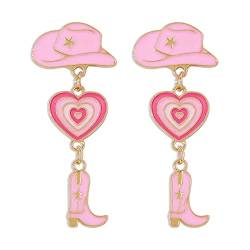 Cowgirl Earrings Country Concert Outfits for Women Western Jewelry Cowboy Boot Earrings for Teen Girls Disco Cowgirl Earrings Accessories Outfit von Long tiantian