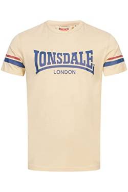 Lonsdale Herren T-Shirt normale Passform CREICH Sand/Navy/Red L 117363 von Lonsdale