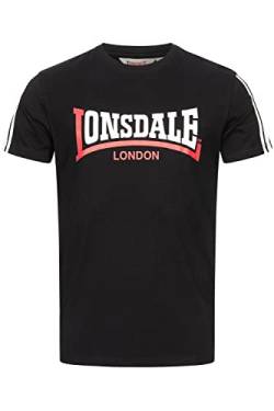 Lonsdale Herren T-Shirt normale Passform ELPHIN Black/White/Red M 117352 von Lonsdale