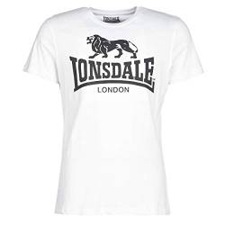 Lonsdale Herren T-shirt logo T Shirt, Weiß, XXL EU von Lonsdale