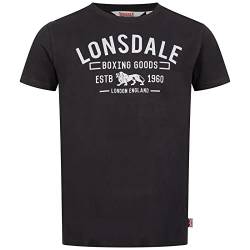 Lonsdale Men's PAPIGOE T-Shirt, Black/Grey, XXL von Lonsdale