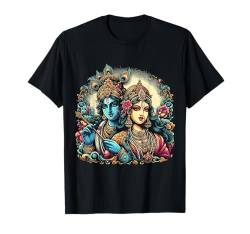 Lord Shri Krishna Hindu-Gott Radha Krishna Liebhaber T-Shirt von Lord Shri Krishna Hindu God Namaste Tees