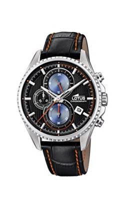 Lotus Watches Herren Chronograph Quarz Uhr mit Leder Armband 18527/5 von Lotus