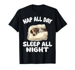 Niedlicher Louisiana Catahoula Nickerchen den ganzen Tag Schlaf die ganze Nacht Pyjama T-Shirt von Louisiana Catahoula Pajamas & Nightgown .Co