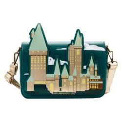 Loungefly Damen Golden Hogwarts Crossbody Umhängetasche, multi von Loungefly