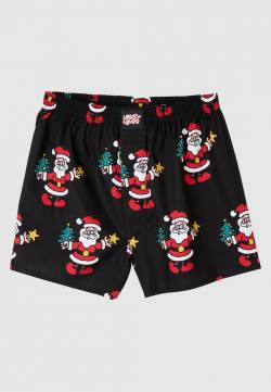 Lousy Livin - Santa Black - Boxershorts - Schwarz - M - 100% Bio-Baumwolle,Baumwolle von Lousy Livin