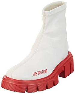 Love Moschino Damen Ja24535g0fiey10a39 Stiefelette, Weiß, 39 EU von Love Moschino