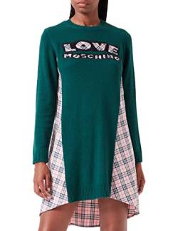 Love Moschino Women's Long-Sleeved Dress, GREEEN PINK, 48 von Love Moschino