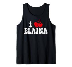 I Love Elaina Lustiger Valentinstag Herz Liebe Frauen Elaina Tank Top von LoveThreads