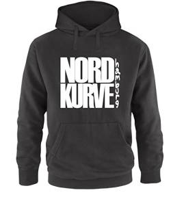 Luckja Nordkurve Hamburg Herren Hoodie Schwarz-Weiss Grösse L von Luckja