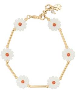 Lucky Brand Daisy Chain Armband Gold One Size, One Size, vergoldetes Metall mit Halbedelstein, kein Edelstein, One Size, Vergoldetes Metall mit Halbedelstein, ohne Edelstein von Lucky Brand