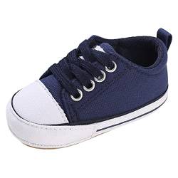 Luckywaqng Kind Mädchen Freizeitschuhe Kinder Boardschuhe Segeltuchschuhe Mädchen Mesh Freizeitschuhe Atmungsaktive One Foot Off Turnschuhe Übergangsschuhe Damen (Z1-Blue, 20 Infant) von Luckywaqng