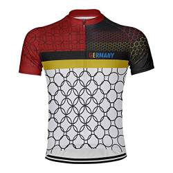 Luisbibe Maßgeschneidert Deutschland Männer Radfahren Jersey Kurzarm (as3, alpha, l, regular, regular, MS300034-8) von Luisbibe