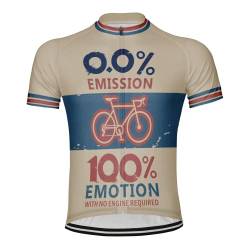 Personalisieren 0.01% Emission 100% Emotion Männer Radfahren Jersey Kurzarm (DE/NL/SE/PL, Alphanumerisch, 4XL, Regular, Regular, MS1108) von Luisbibe