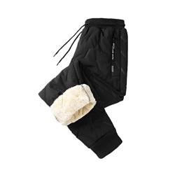 Lukery Thermo Hose Damen Winter Warme Fleece Gefüttert Dicke Elastische Freizeithose Mädchen Jogginghose Thermal Pants Sweatpants Flauschig Hose für Fitness Laufen Wandern von Lukery