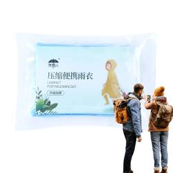 Poncho-Regenmantel - Regenponcho, leicht, im Taschenformat,Transparente Ponchos für Erwachsene mit Kapuze für Erwachsene, Familien, Damen, Herren, Einzelpersonen, Regenmäntel für Camping von Lumiscent