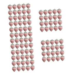 Lurrose 100 Stück Erdbeer Accessoires Multifunktionaler Kopfschmuck Charm Bezaubernde Handyhüllen Charms Kinderzubehör Hübscher Kopfschmuck Charm Hübscher Erdbeer Charm Harz Erdbeer von Lurrose