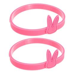 Lurrose 2st Hasenkopf Seil Damen Armband Ostern Haargummis Haarbänder Aus Baumwolle Cartoon-haarband Pferdeschwanzhalter Aus Dünnem Haar Stretch-haargummi Nahtlos Gummiband Schmuck Mädchen von Lurrose